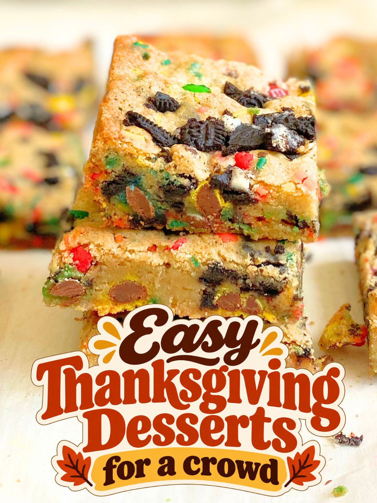 fall themed blondies