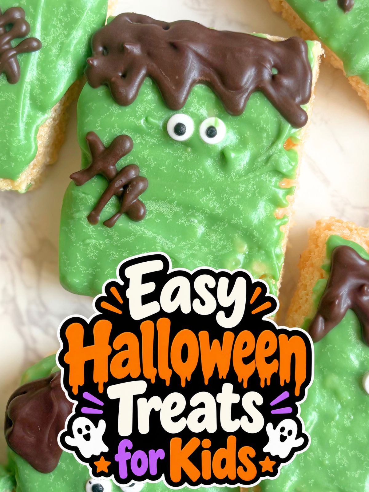frankenstein rice krispie treats