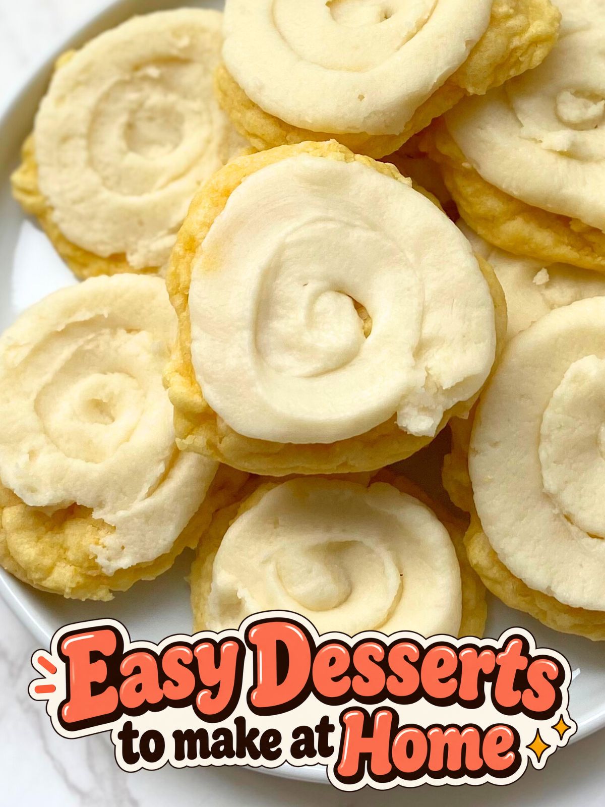 frosted lemon cake mix cookies