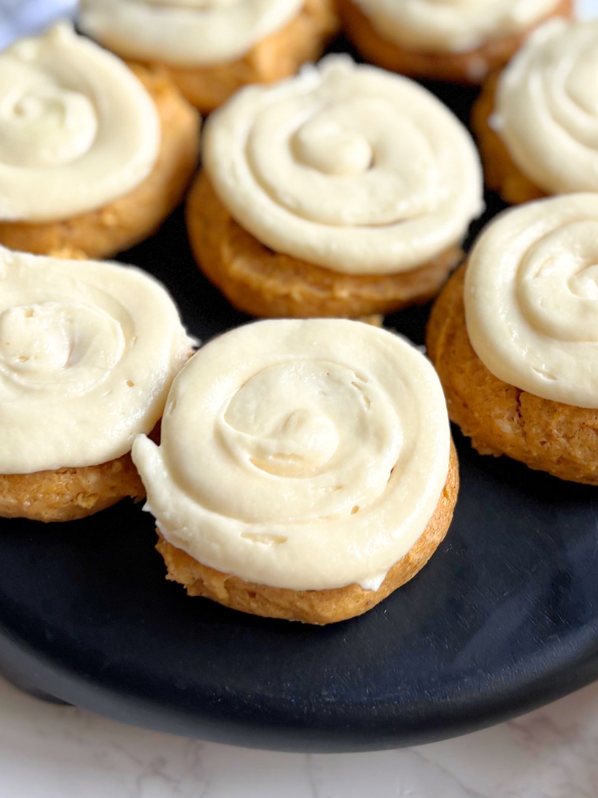 frosted pumpkin cake mix cookies