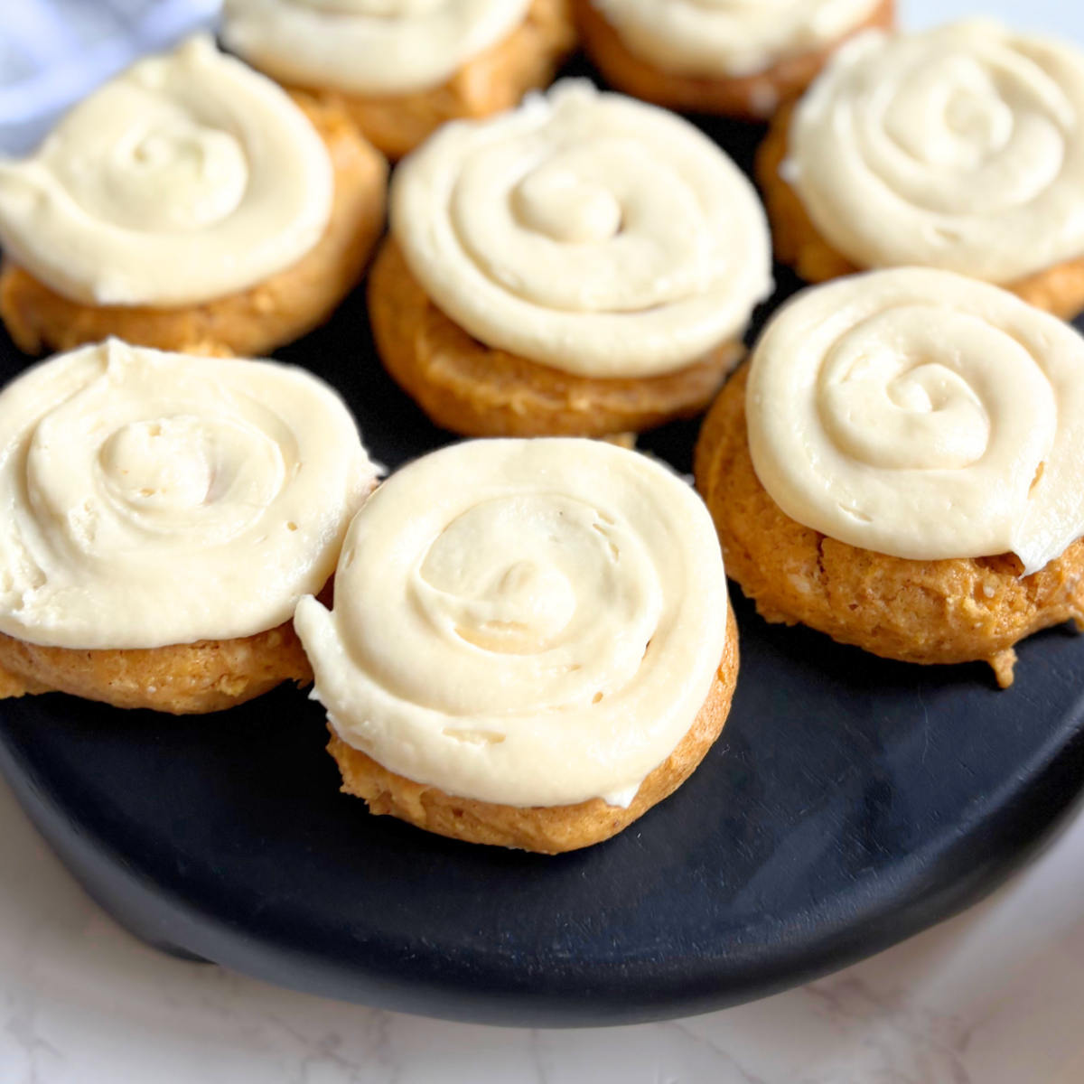 frosted pumpkin cake mix cookies