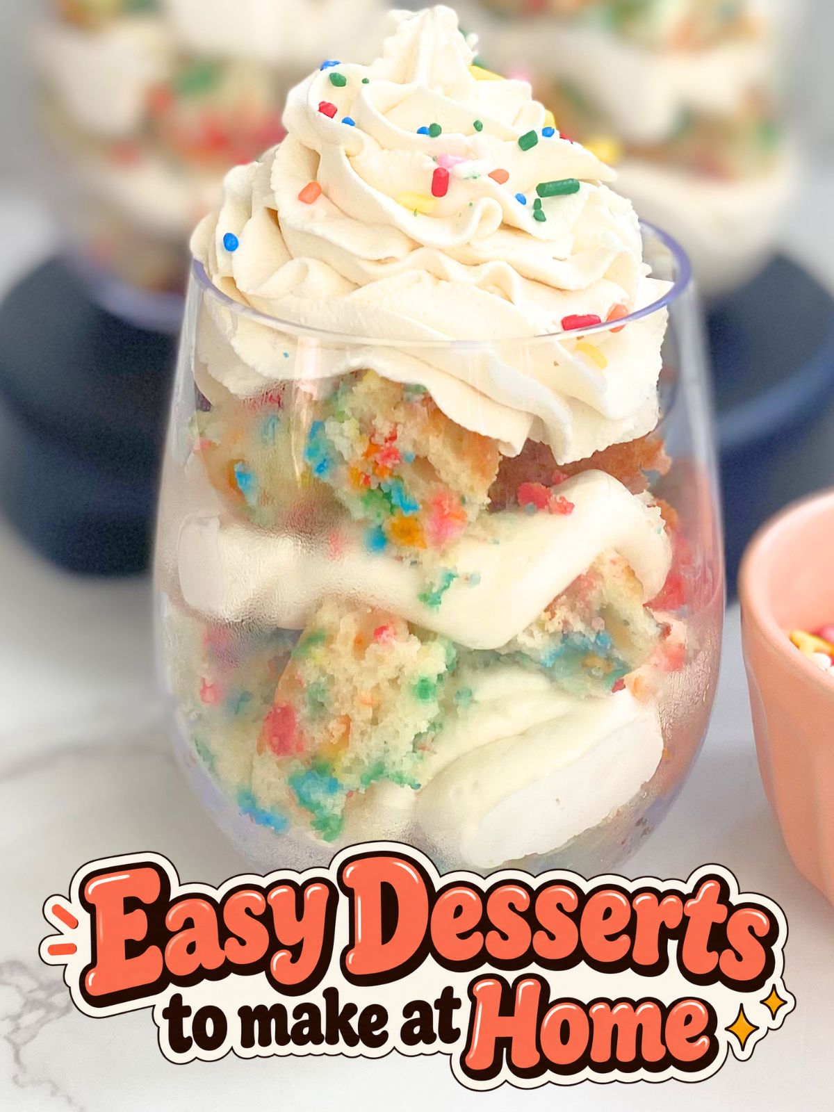 funfetti cheesecake parfaits