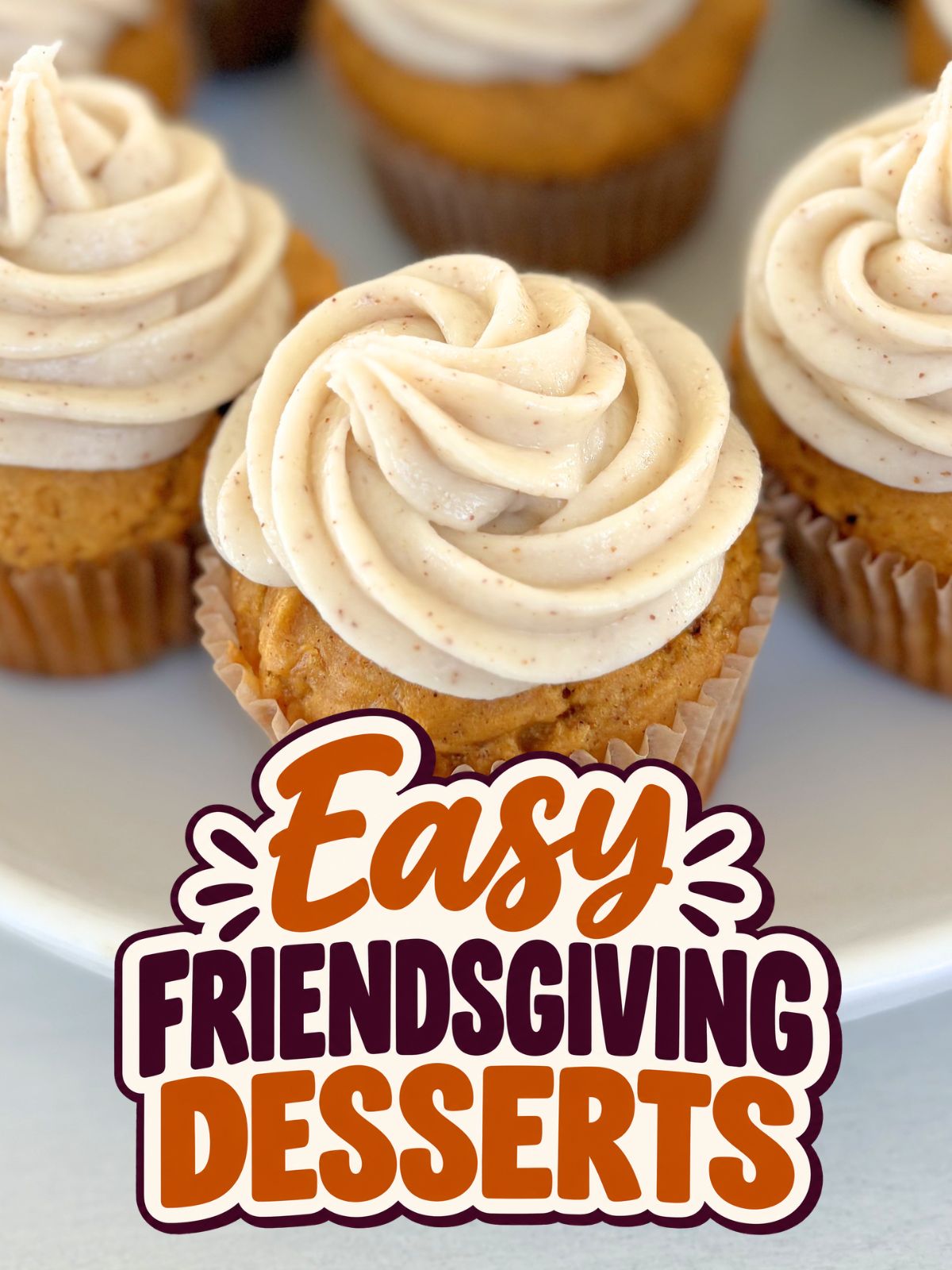 gluten free pumpkin cupcakes with brown butter maple frosting