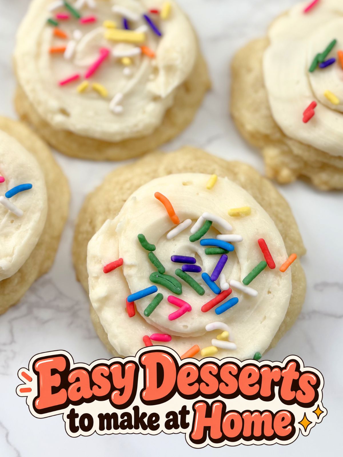 homemade frosted sugar cookies