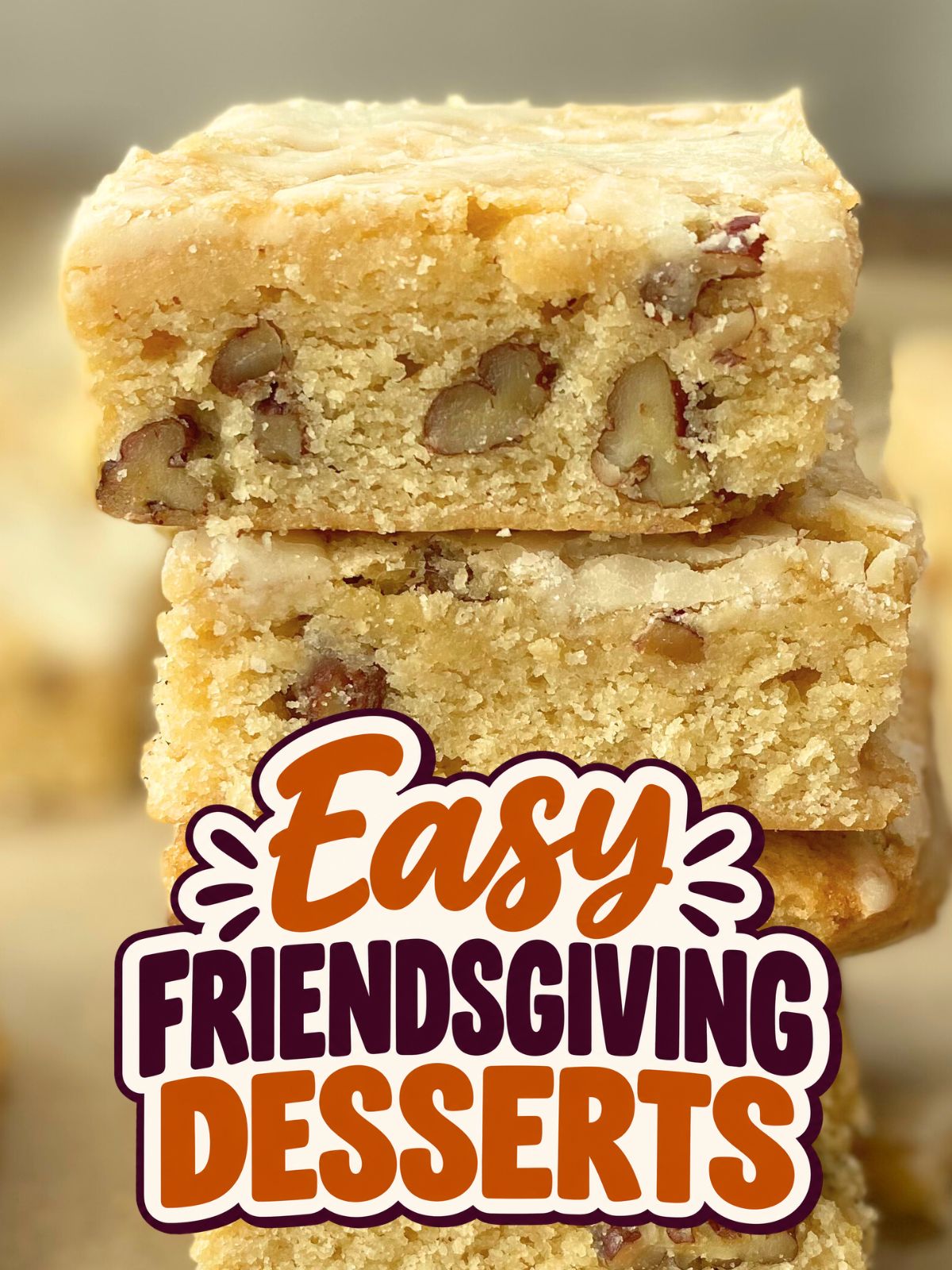 maple pecan blondies