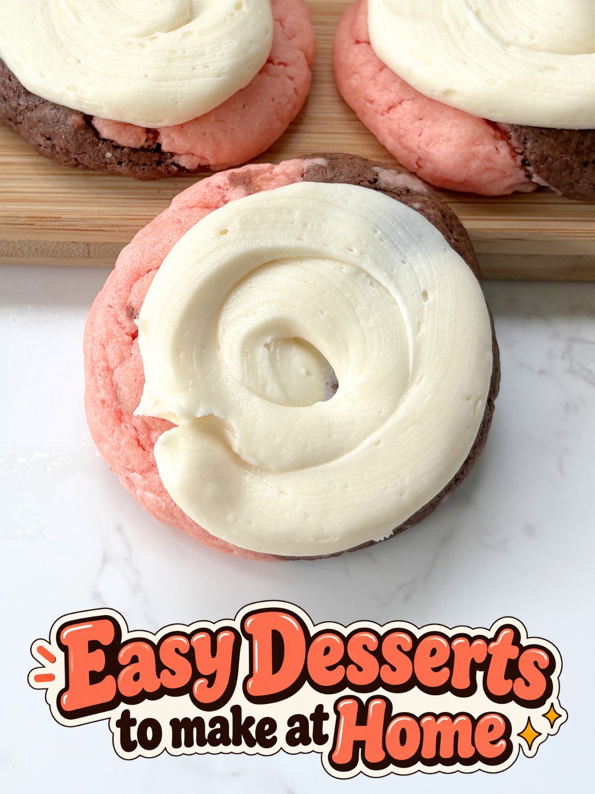 neapolitan cake mix cookies