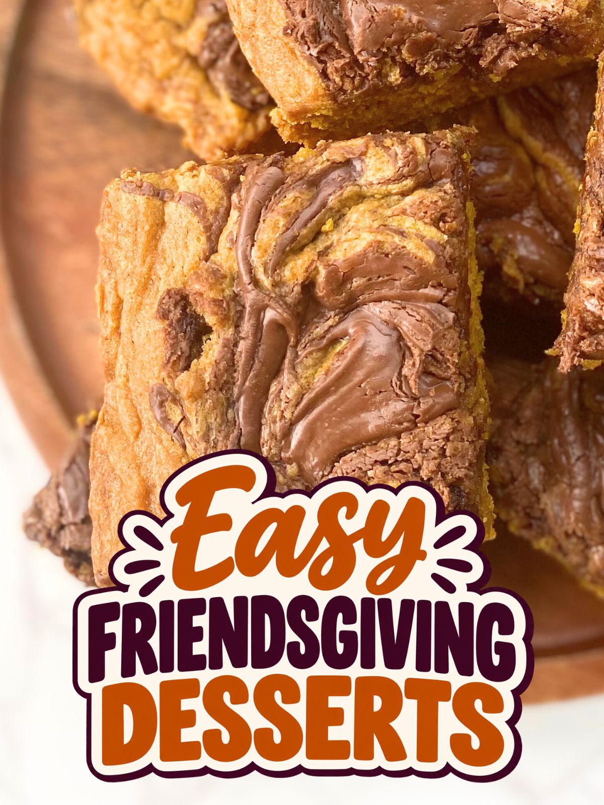 pumpkin nutella blondies