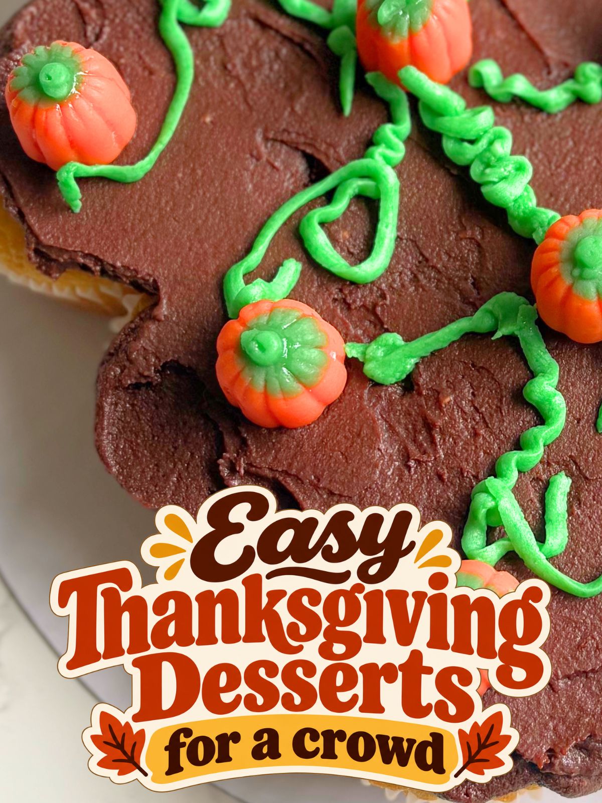 pumpkin patch cupcake cake