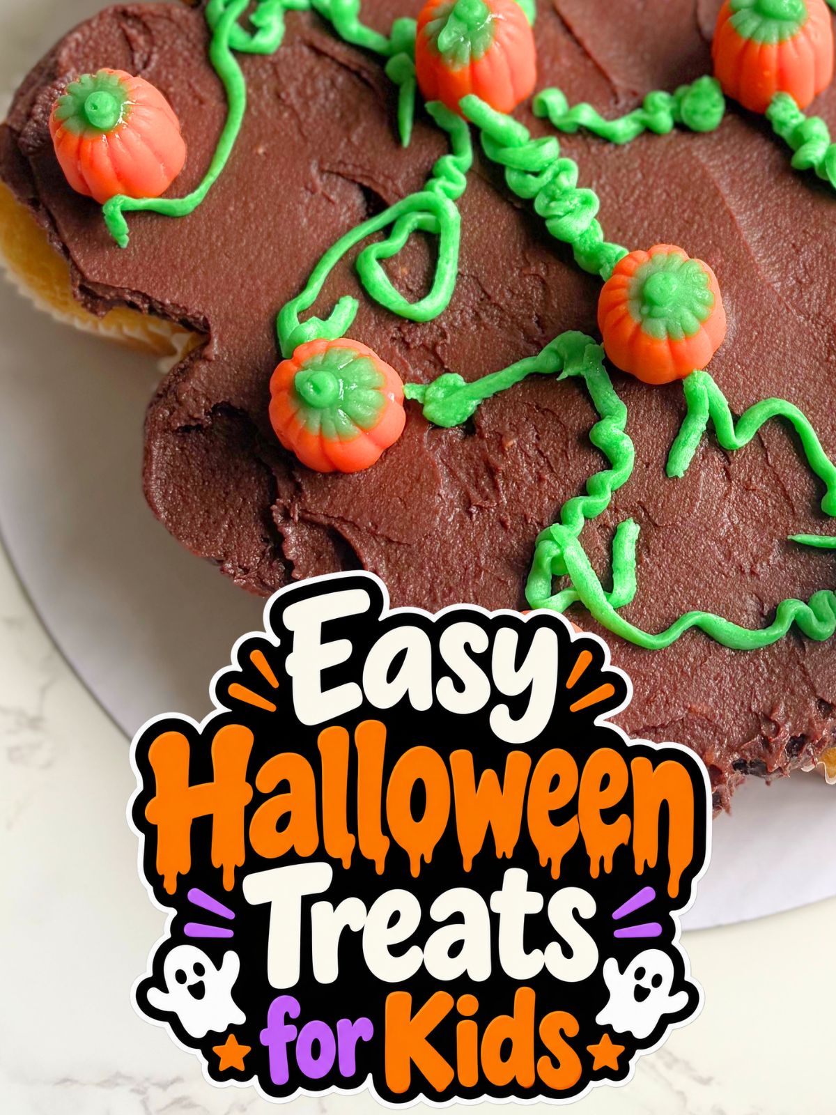pumpkin patch cupcake cake