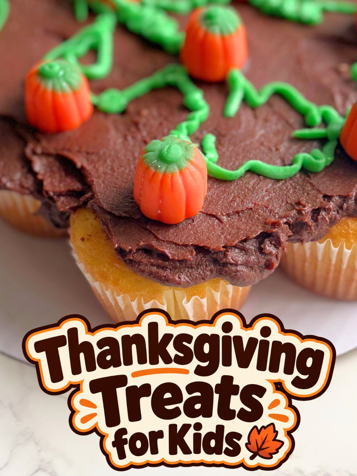pumpkin patch pull apart cupcake cake