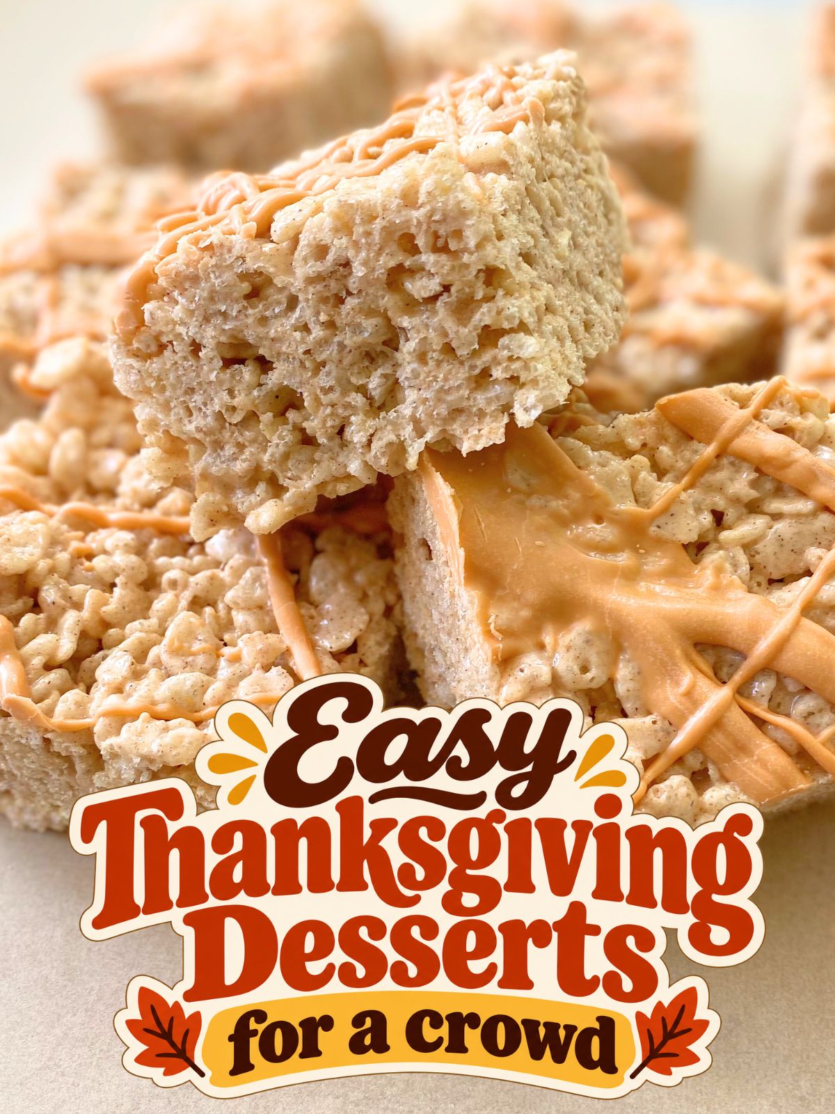pumpkin spice rice krispie treats