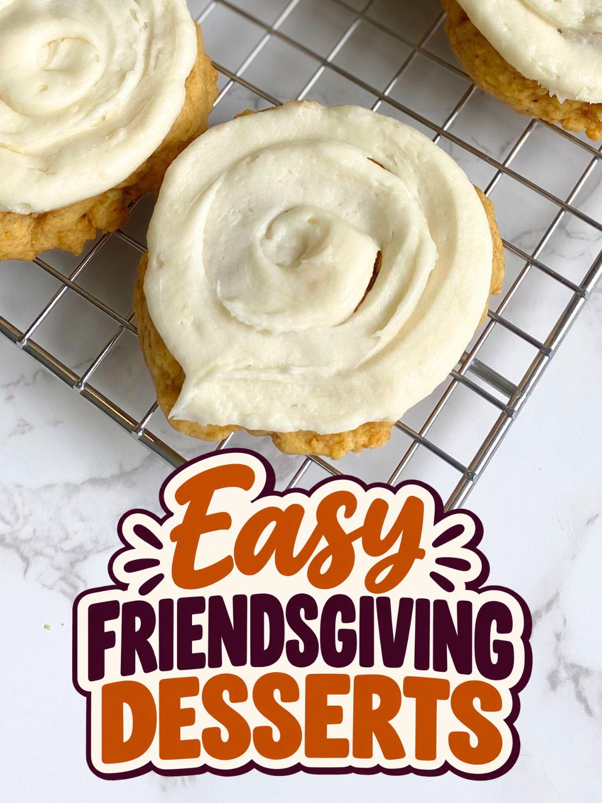 pumpkin sugar cookies with cream cheese frosting