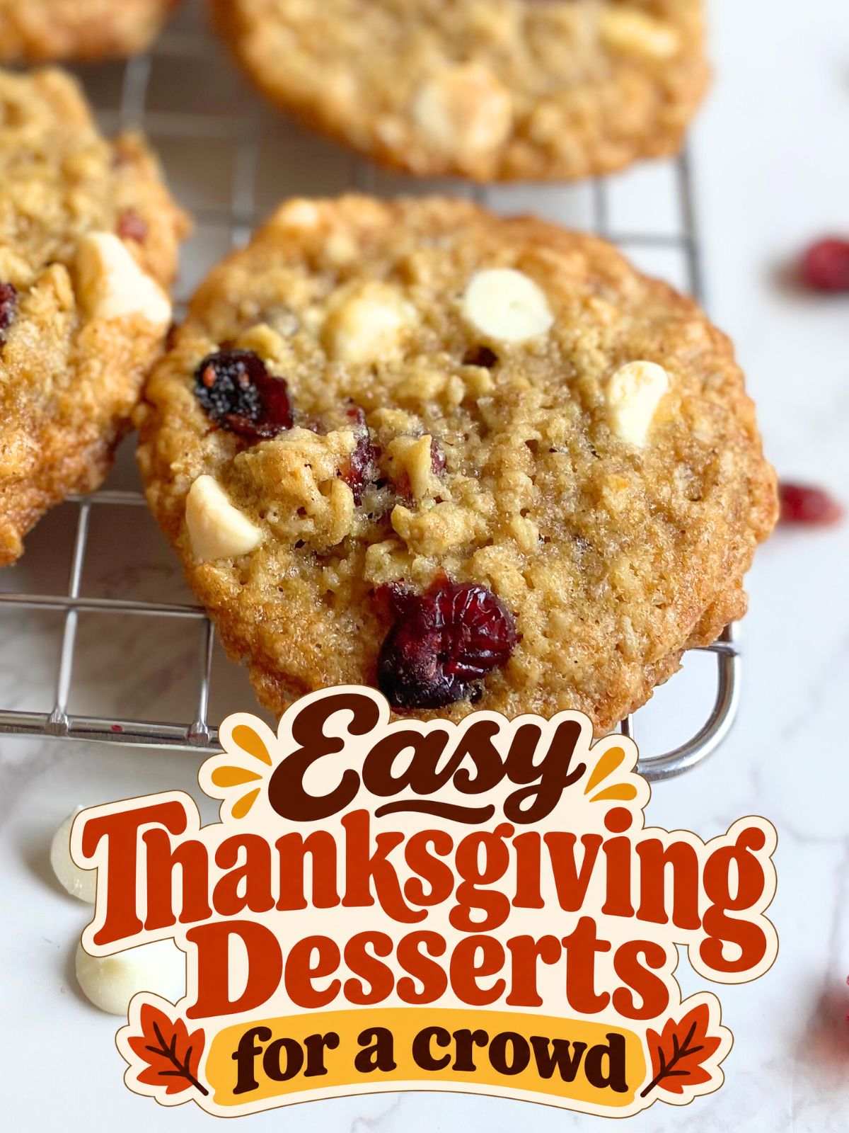 white chocolate cranberry cookies
