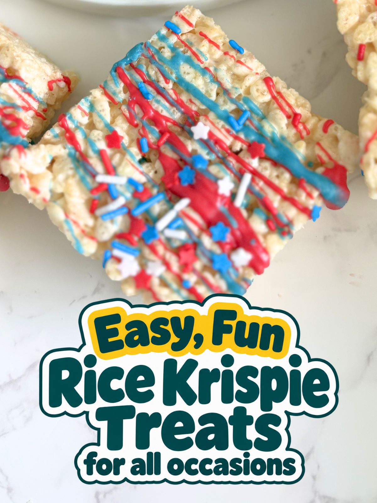 4th of July rice krispie treats