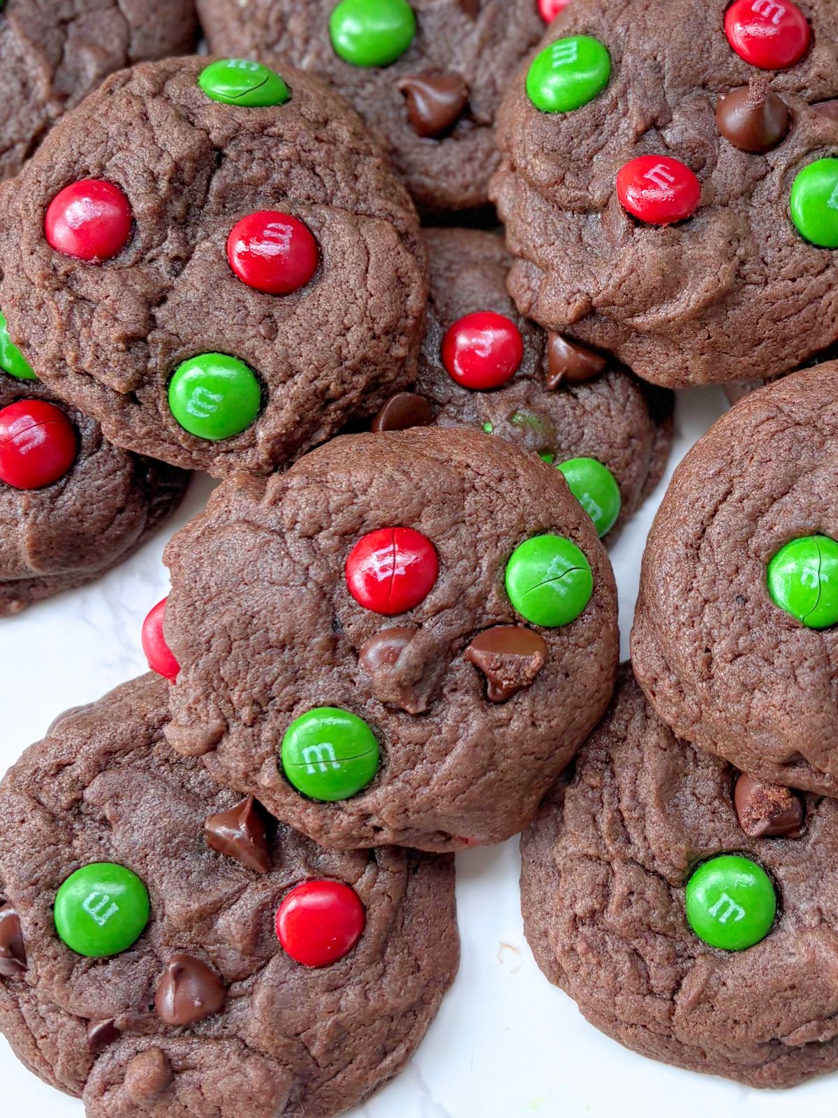 Christmas M&M cake mix cookies