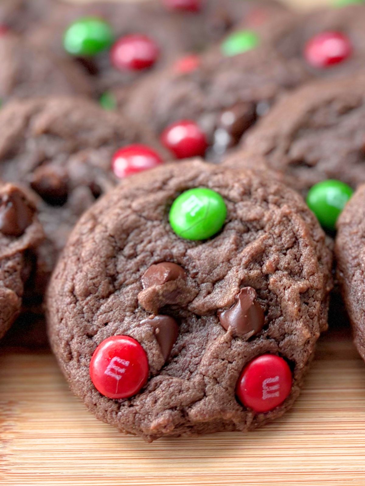 Christmas M&M cake mix cookies