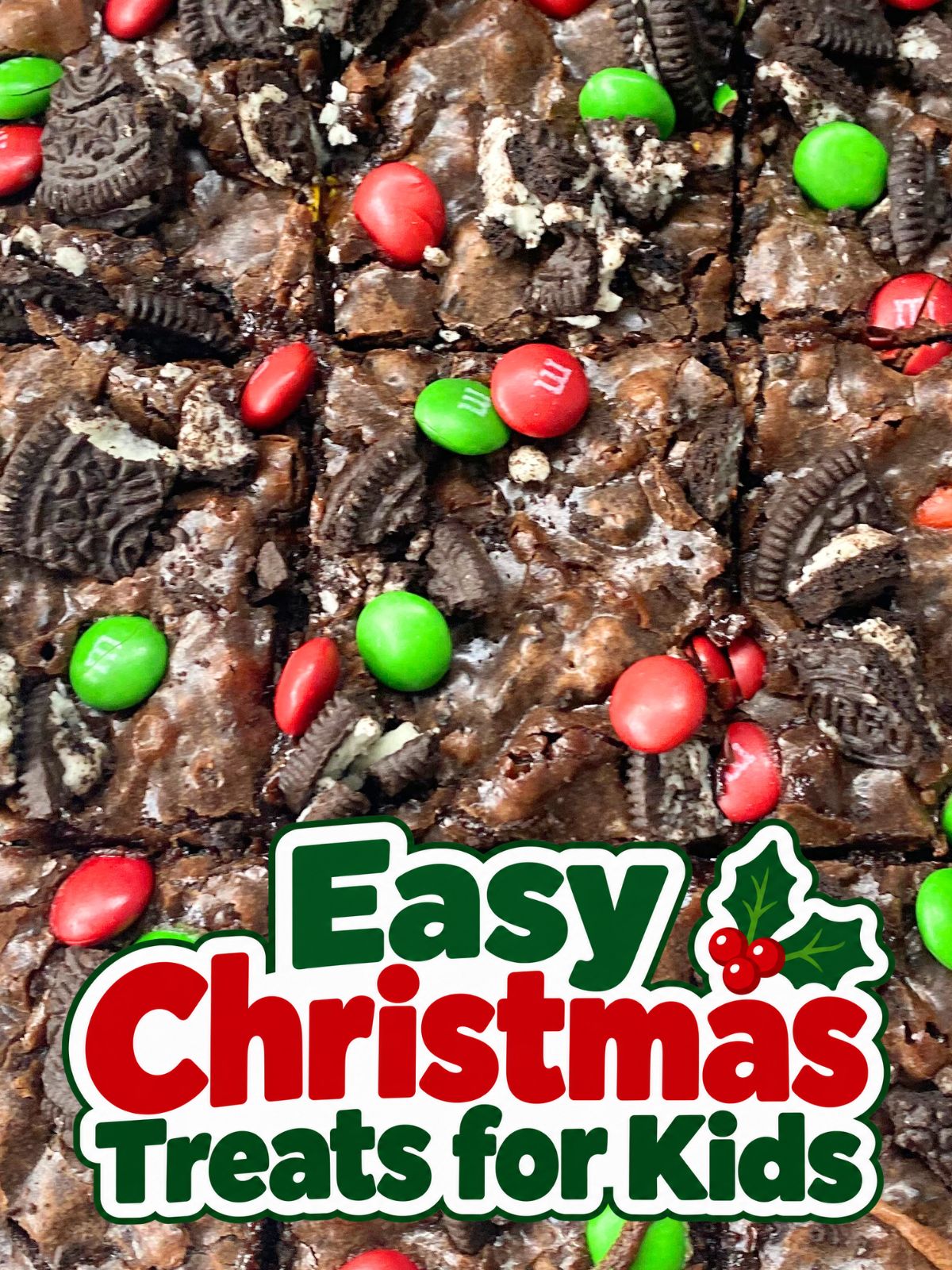 Christmas Oreo brownies