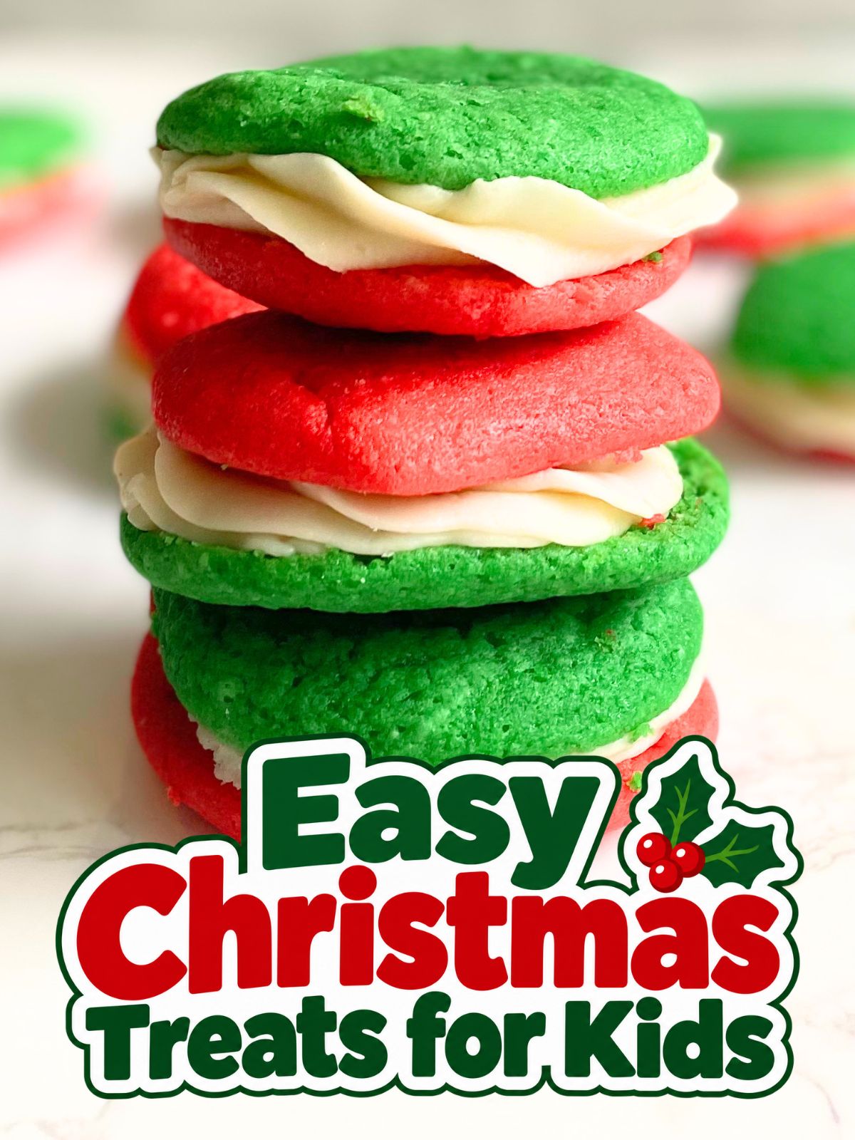 Christmas cake mix whoopie pies