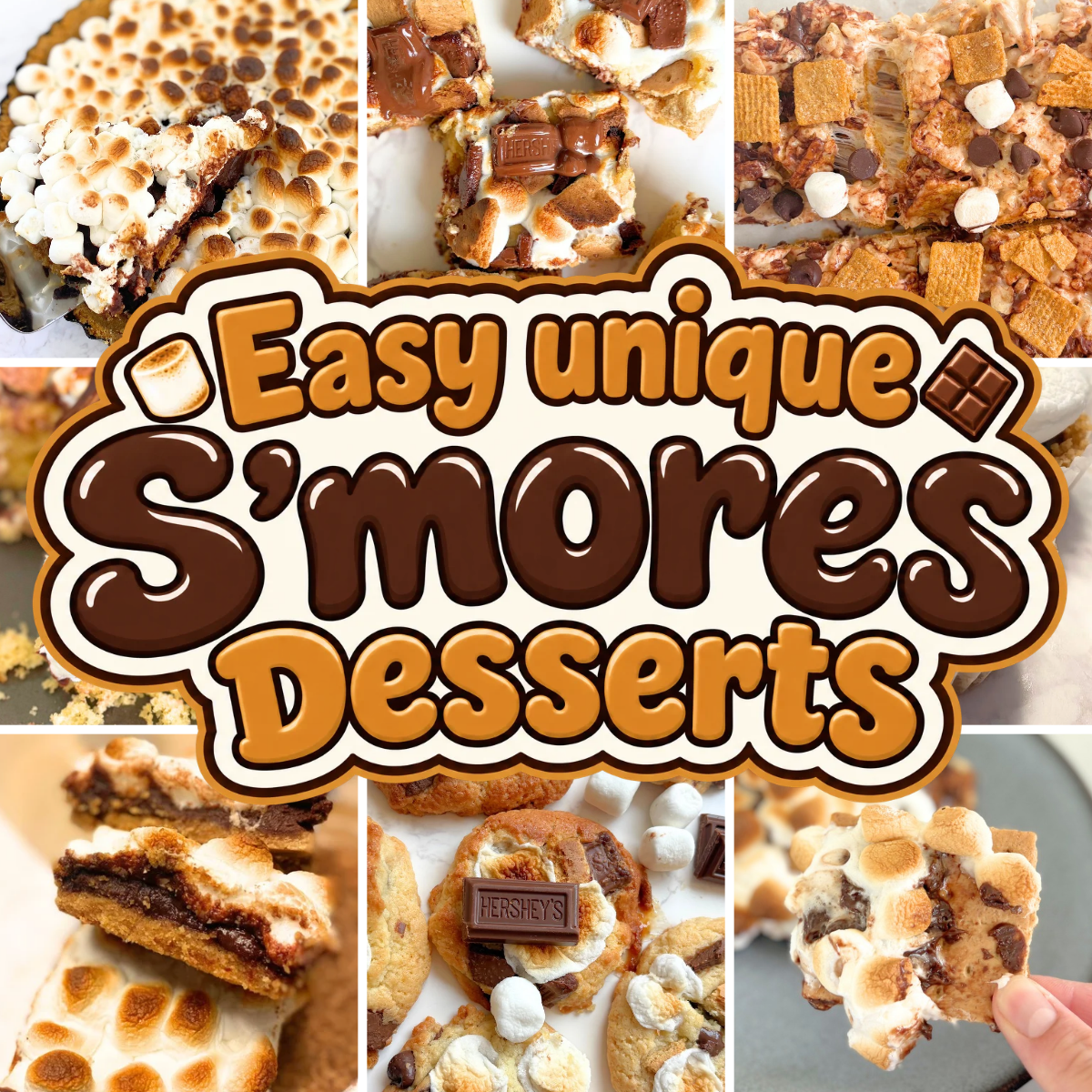 Try these easy s'mores dessert recipes, from gooey cookie bars and poke cake to creamy dip and ice cream. No campfire needed!