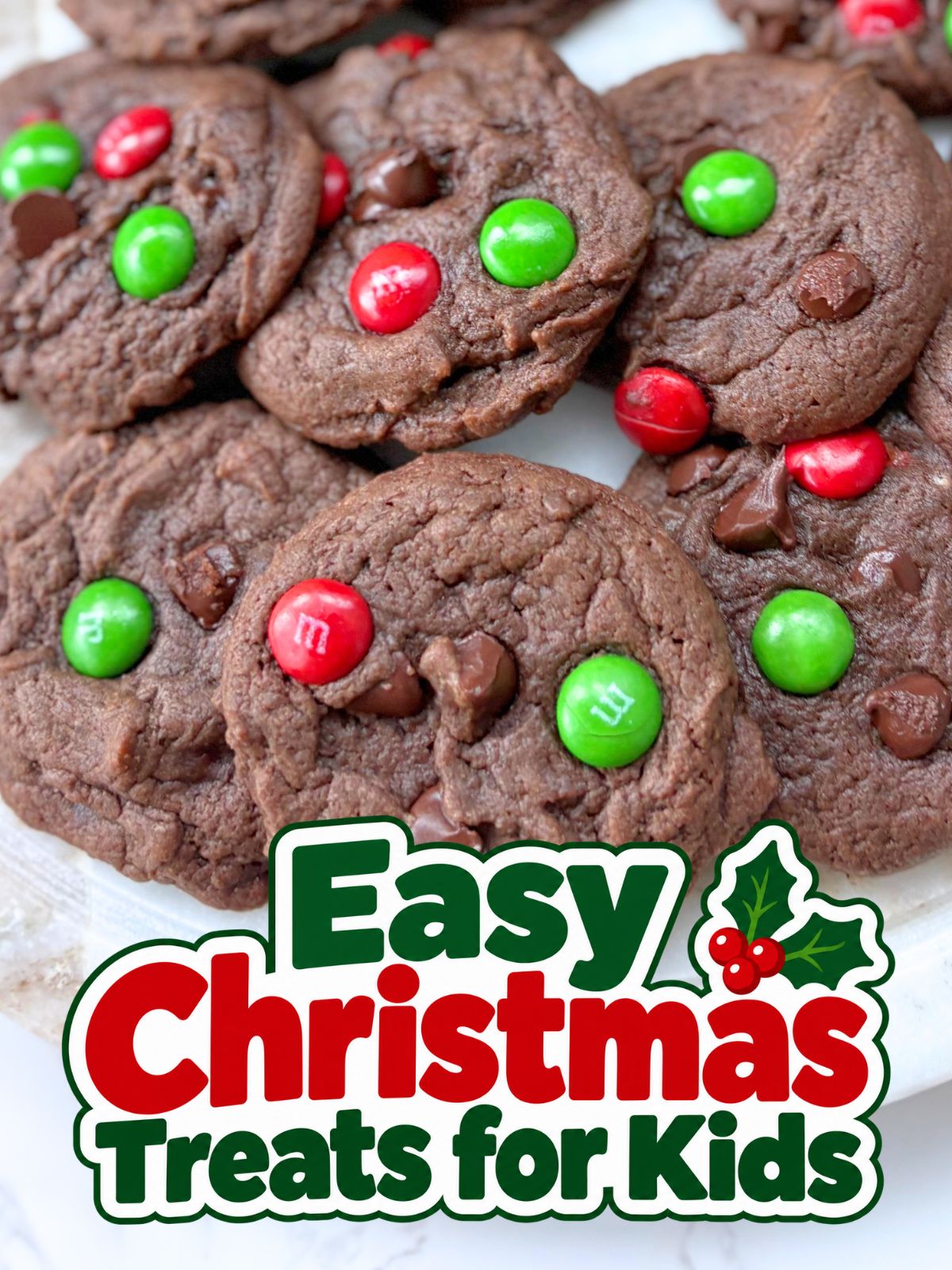 Christmas M&M cake mix cookies