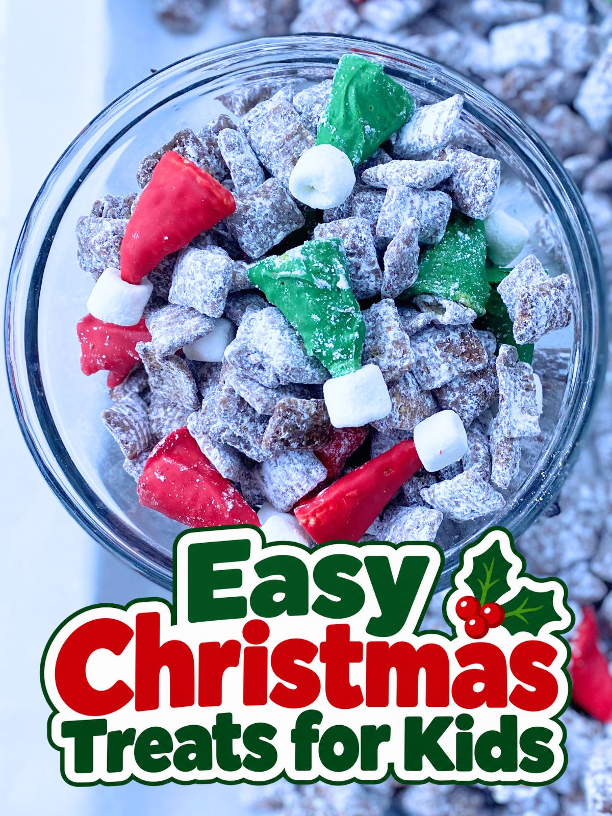 elf hat puppy chow