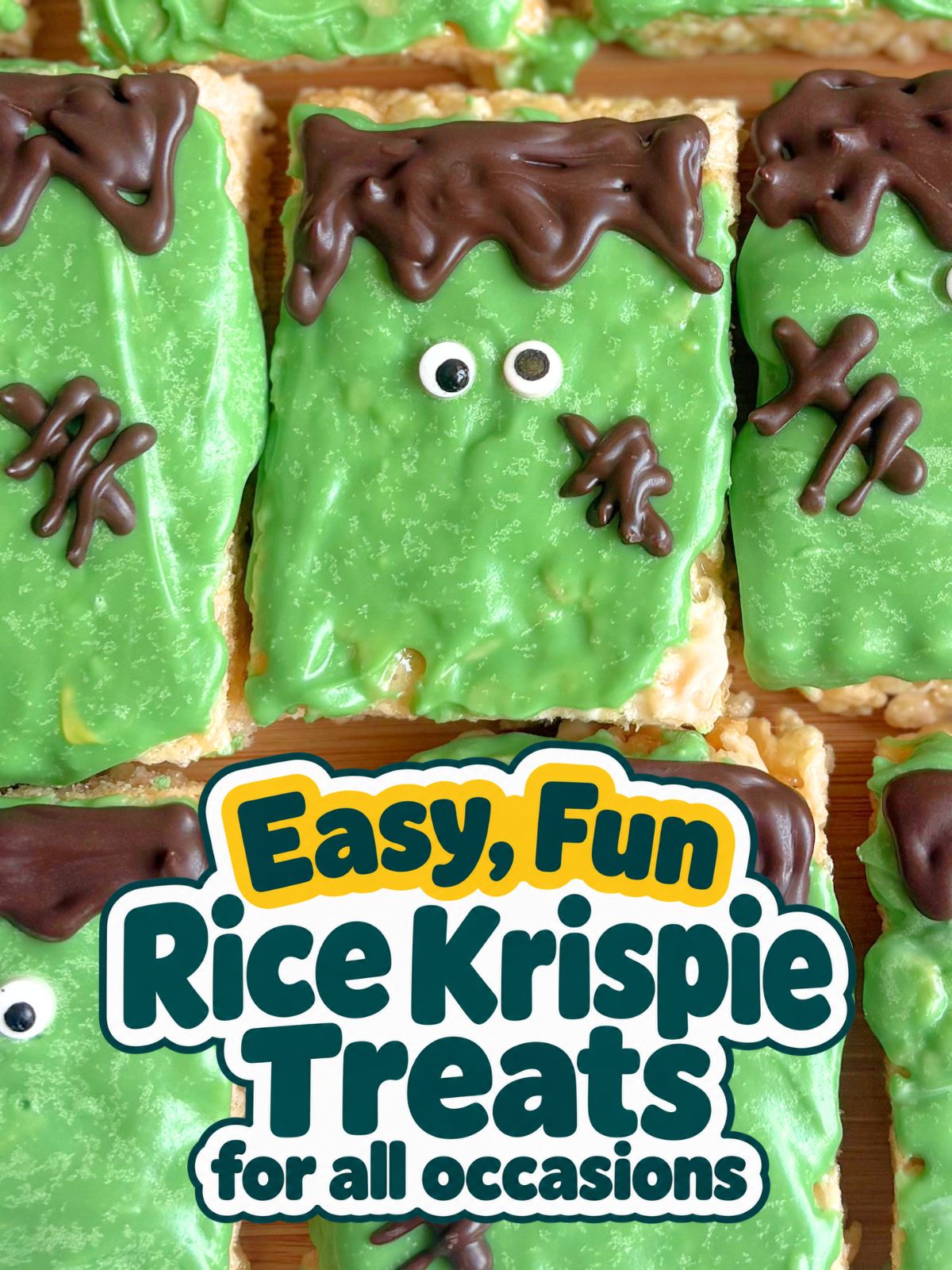 frankensteein rice krispie treats