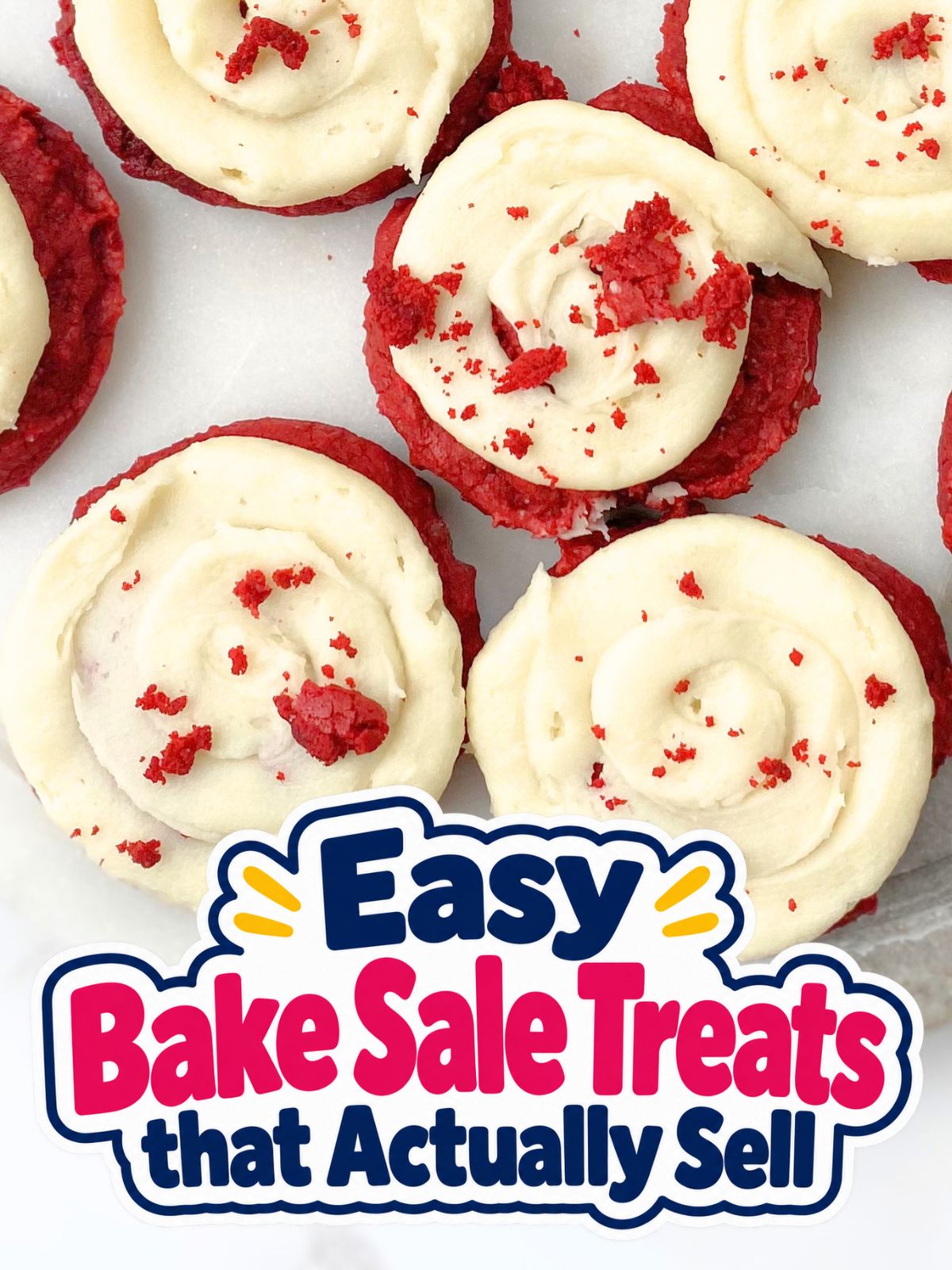 frosted red velvet cake mix cookies