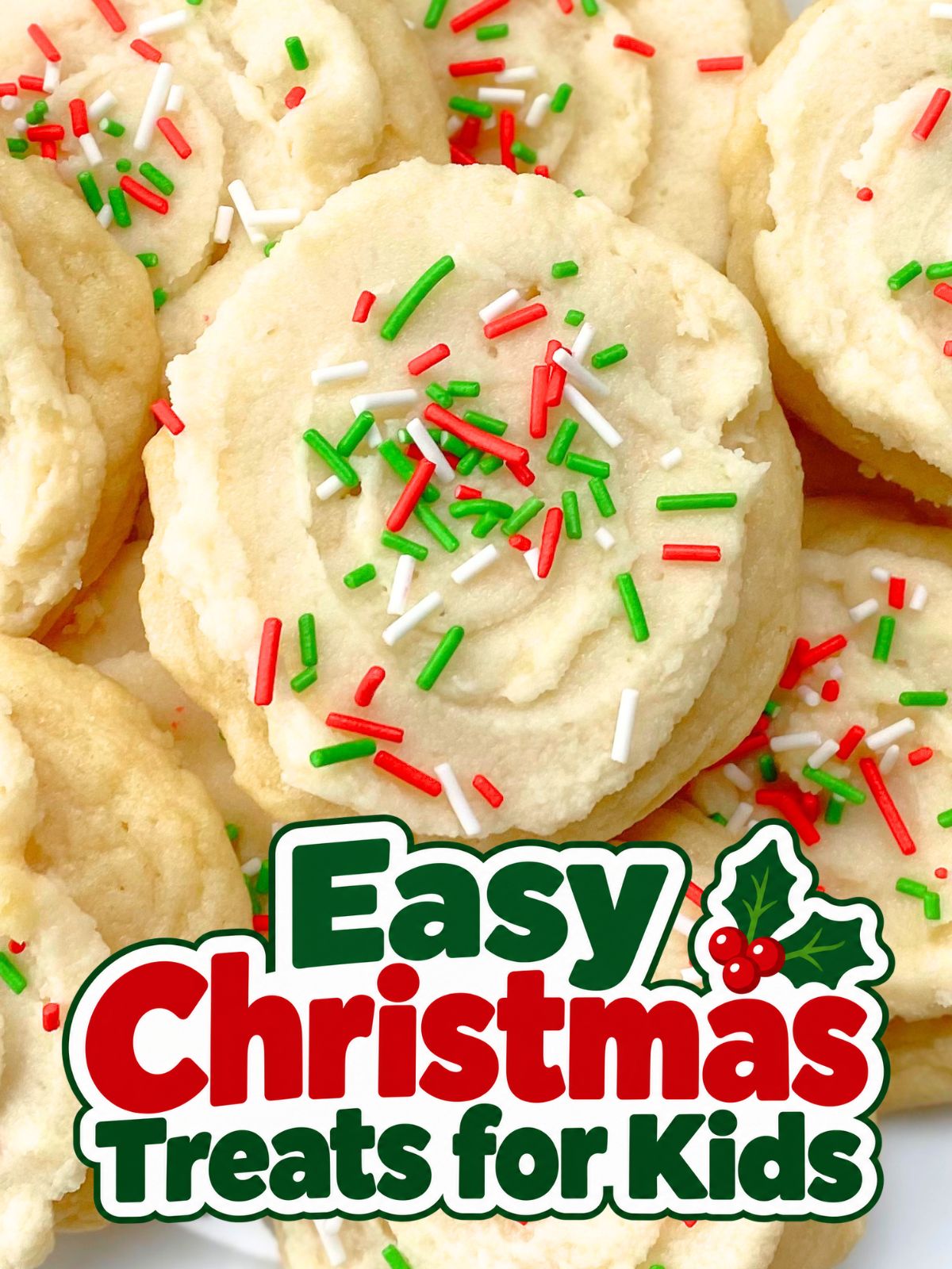 frosted Christmas sugar cookies from scratch
