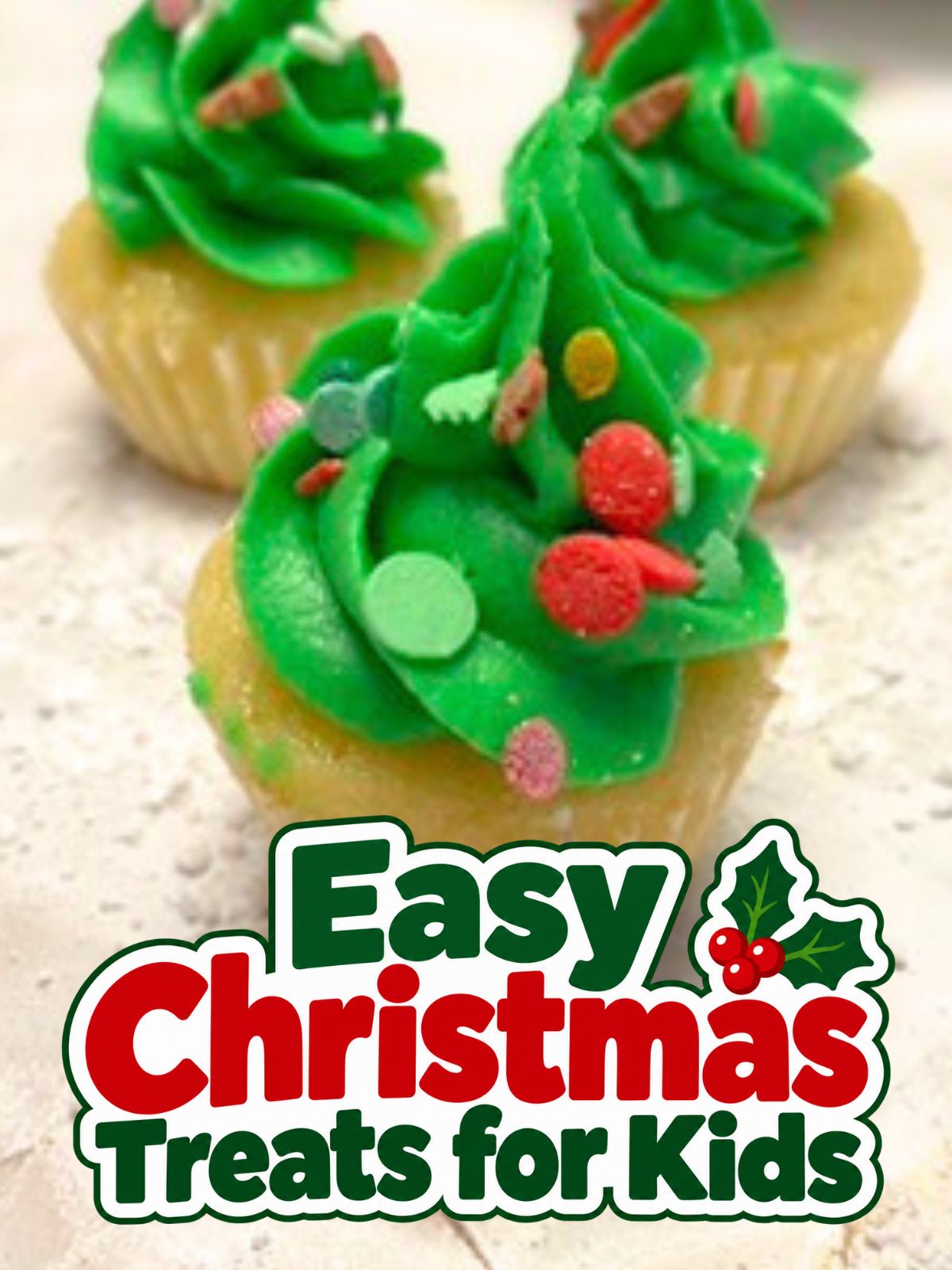 mini Christmas cupcakes