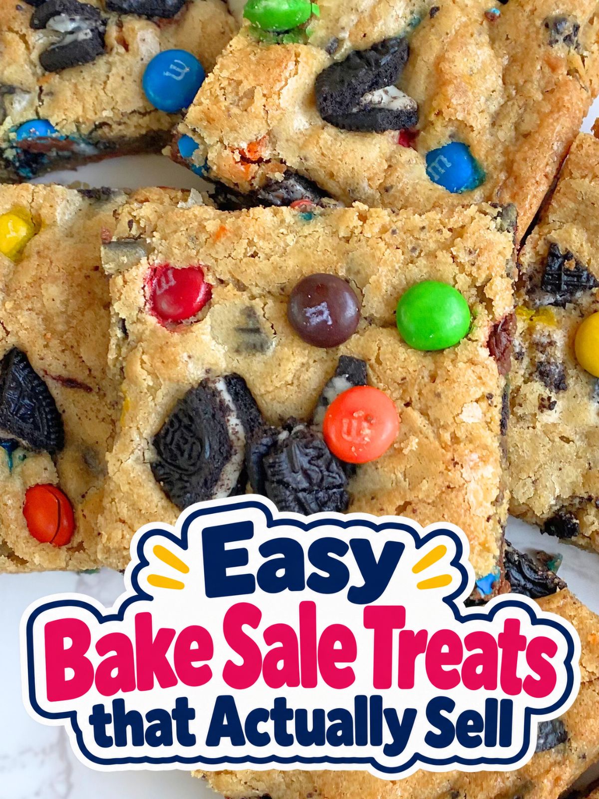 oreo M&M blondies