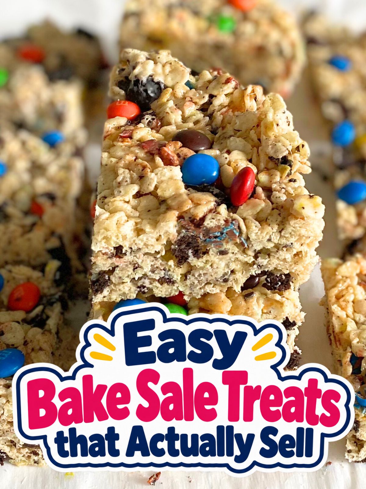 oreo M&M rice krispie treats