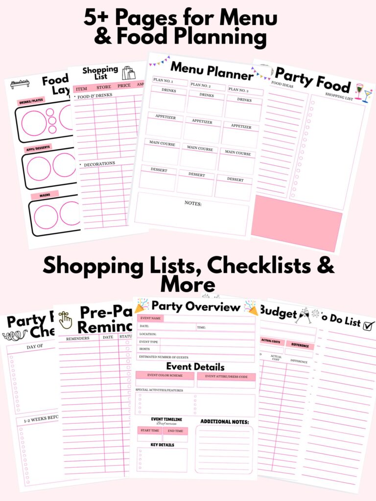 pretty pastelitos party planner details