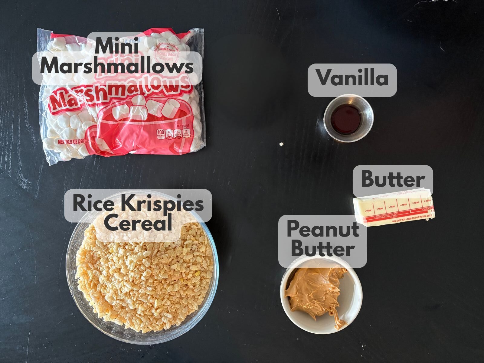 peanut butter rice krispie treats ingredients