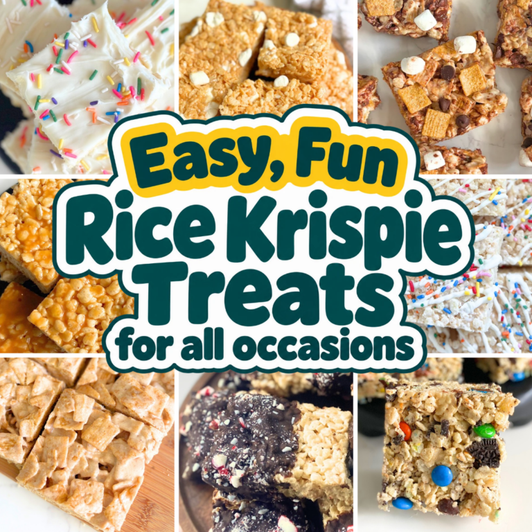 Discover 15 easy Rice Krispie treats, from sugar cookie and salted caramel to festive holiday designs, plus gooey Cinnamon Toast Crunch treats.