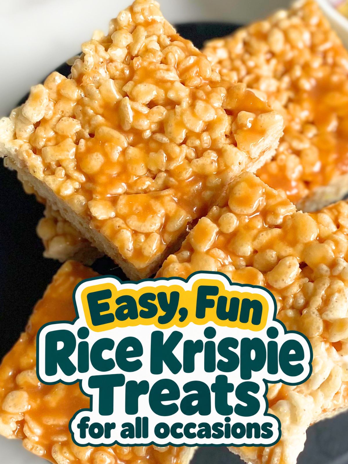 salted caramel rice krispie treats