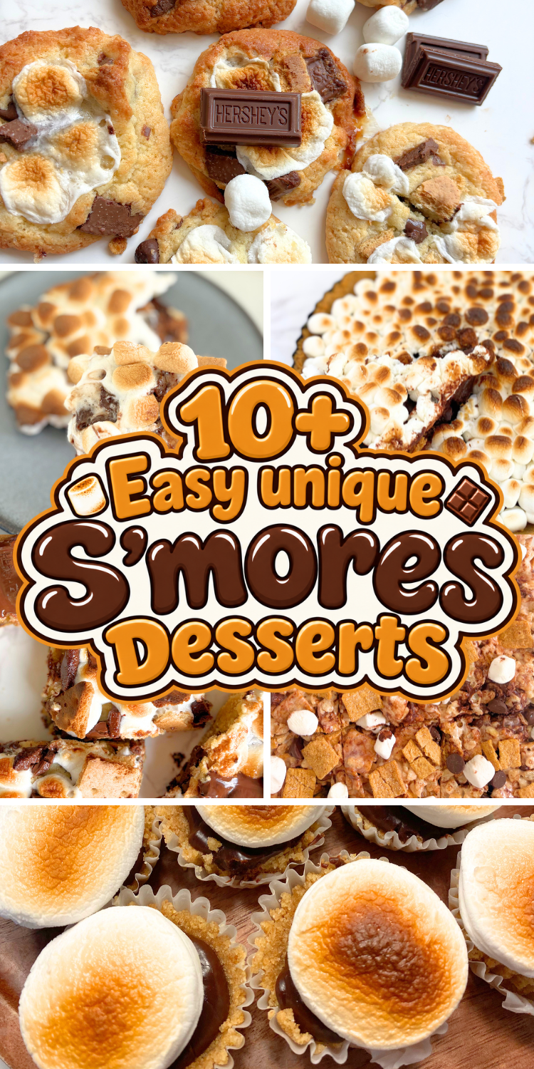 Try these easy s'mores dessert recipes, from gooey cookie bars and poke cake to creamy dip and ice cream. No campfire needed!