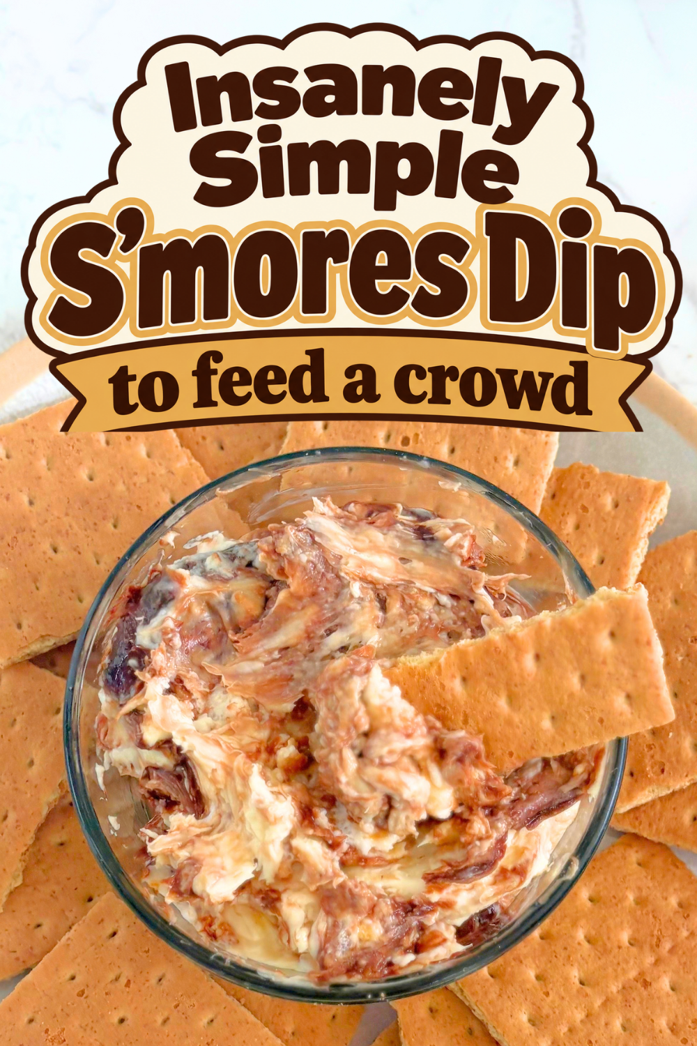 Make this easy S'mores Dip in minutes with cream cheese, toasted mini marshmallows, and hot fudge swirls; all the classic campfire flavor in a pretty, no-fuss dessert perfect for parties, movie nights, or last minute sweet cravings.