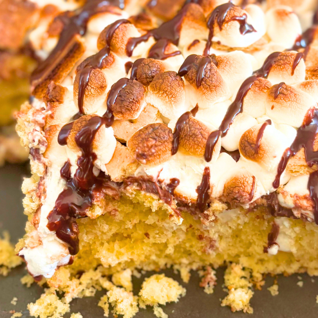 smores poke cake