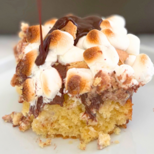 s'mores poke cake