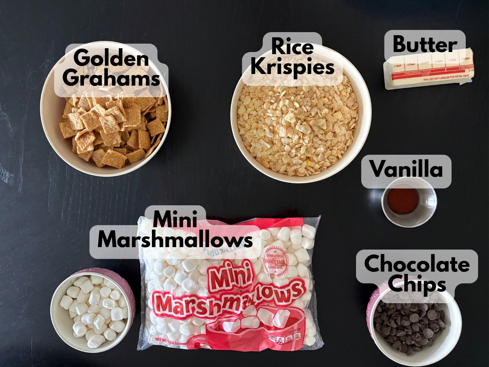 s'mores rice krispie treats ingredients