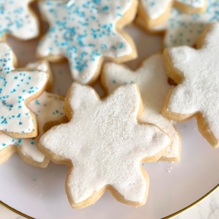snowflake cutout cookies