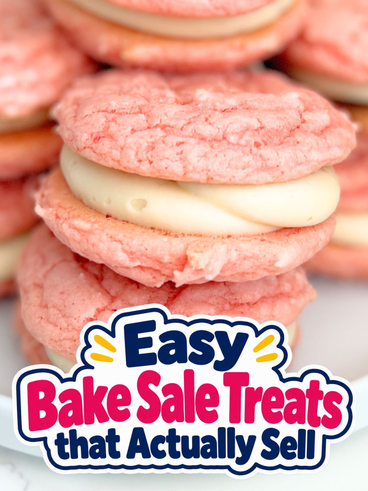 strawberry cake mix whoopie pies