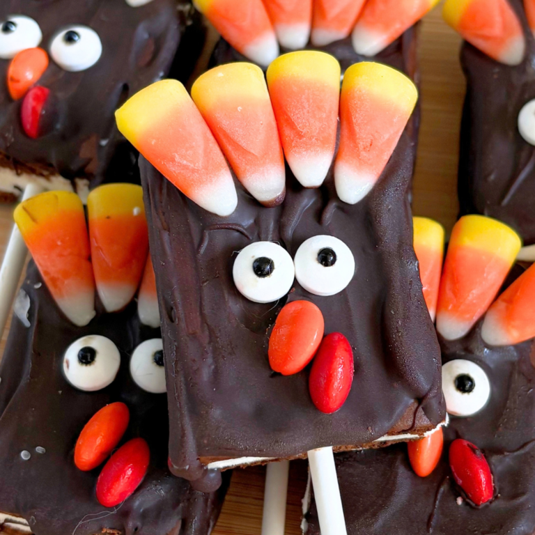 Cute Turkey Ice Cream Sandwich Pops